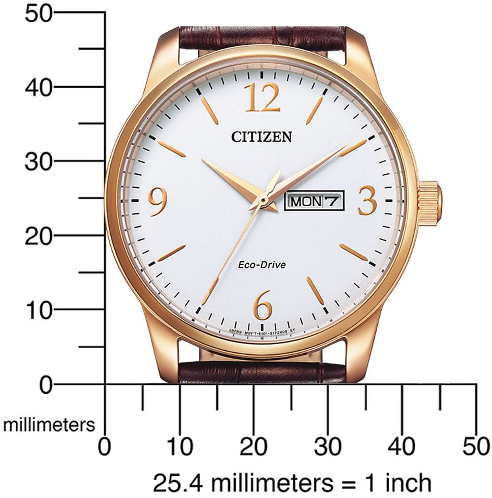 Citizen BM8553-16AC Herrenuhr • Eco-Drive Lichtantrieb • Lederarmband