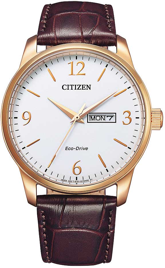 Citizen BM8553-16AC Herrenuhr • Eco-Drive Lichtantrieb • Lederarmband