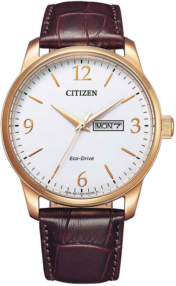 Citizen BM8553-16AC Herrenuhr • Eco-Drive Lichtantrieb • Lederarmband