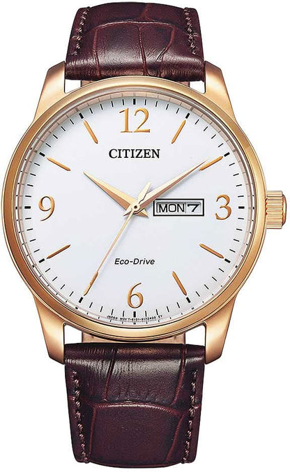 Citizen BM8553-16AC Herrenuhr • Eco-Drive Lichtantrieb • Lederarmband