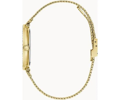 Crystal Phantom Damen Armbanduhr Gold Edelstahl Saphirglas Quarz 3 ATM - Bulova Modell: 98L321