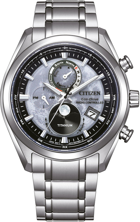 Citizen Tsuki-yomi BY1010-81H Herren Uhr • Funksolar • Super Titanium™