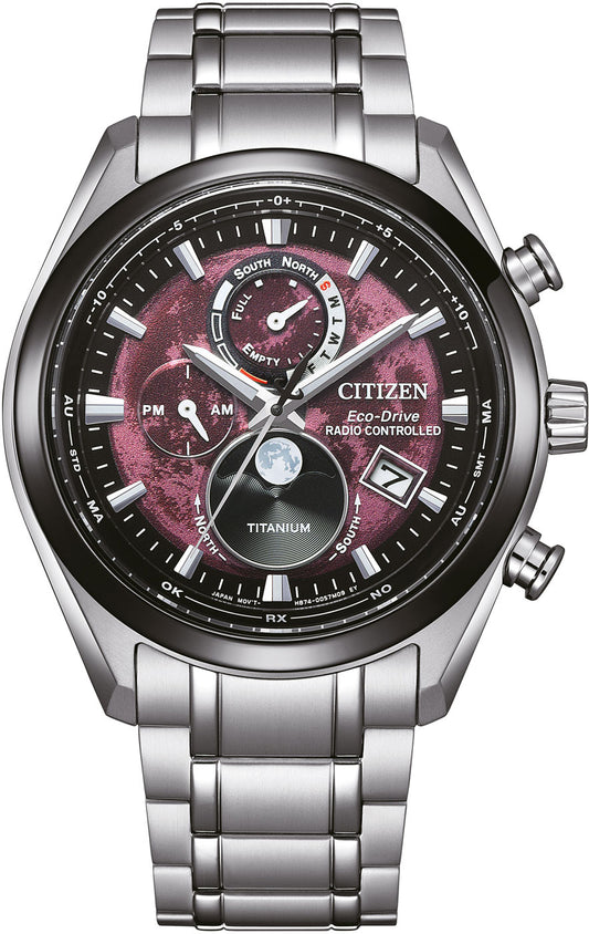 Citizen Tsuki-yomi BY1018-80X Herren Uhr • Eco-Drive Funksolar • Super Titanium & Saphirglas