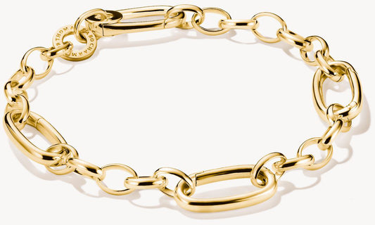 Glieder- Charm-Armband vergoldet - Thomas Sabo Modell: C1203-413-39-L17