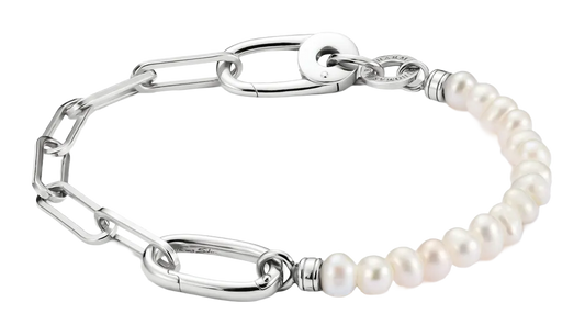Glieder- Charm-Armband mit Perlen und einem Connect Link - Thomas Sabo Modell: C1209-082-14-L17