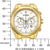 Citizen CA4592-85A Herrenuhr • Eco-Drive Solarantrieb • Goldplattierter Chronograph