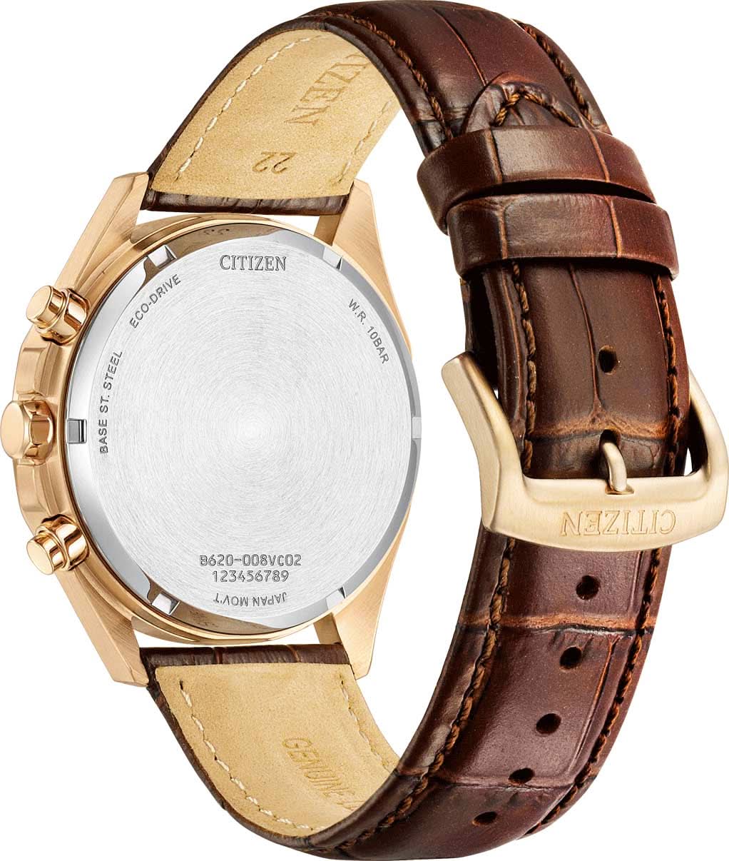 Citizen CA4593-15A Herrenuhr • Eco-Drive Solar • Lederband