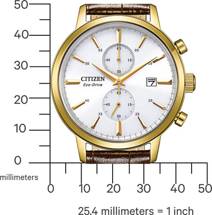 Citizen CA7062-15A Herrenuhr • Eco-Drive Lichtantrieb • Gold-Finish