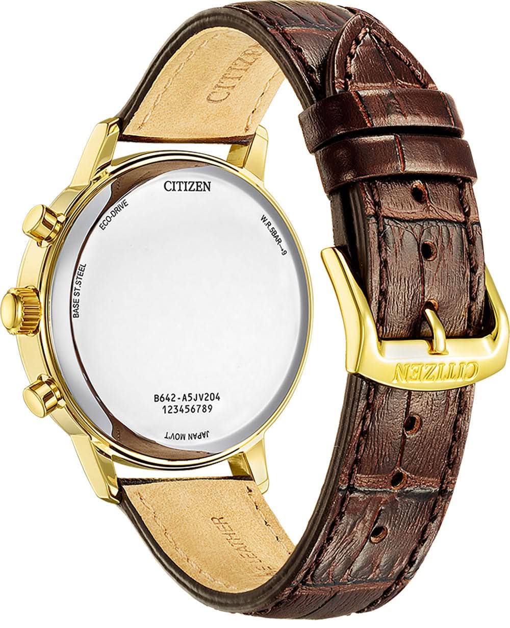 Citizen CA7062-15A Herrenuhr • Eco-Drive Lichtantrieb • Gold-Finish