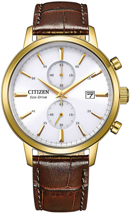 Citizen CA7062-15A Herrenuhr • Eco-Drive Lichtantrieb • Gold-Finish
