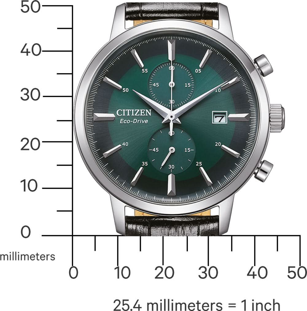 Citizen CA7069-24X Herrenuhr • Eco-Drive Solarantrieb • Dunkelgrünes Zifferblatt