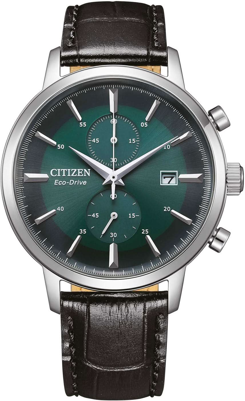 Citizen CA7069-24X Herrenuhr • Eco-Drive Solarantrieb • Dunkelgrünes Zifferblatt