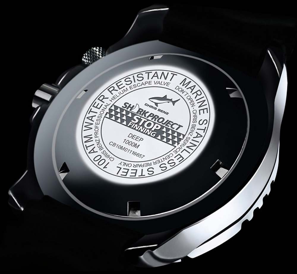 Chris Benz DEEP 1000M CB-1000-SP-KBB Herren Uhr • Hai-Proof • Saphirglas