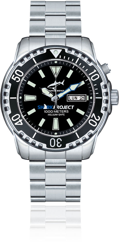 Chris Benz DEEP 1000M Automatic CB-1000A-S-NBS Herren Uhr • Automatikwerk • Saphirglas