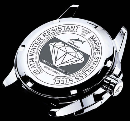 Pearl Harbour" Damenuhr Taucheruhr - Serie: Stars & Diamonds Diamond Diver - Chris Benz Modell: CB-DD200-R-MBJ