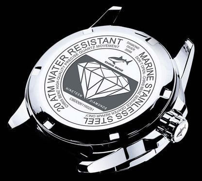 Chris Benz DIAMOND DIVER CB-DD200-S-MBJ Damen Uhr • Quarzwerk • Saphirglas