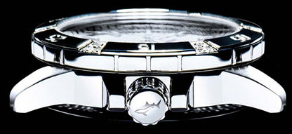 Chris Benz Diamond Diver Silver Bay CB-DD200-S-MBO Damen Uhr • Hai-Proof • Saphirglas