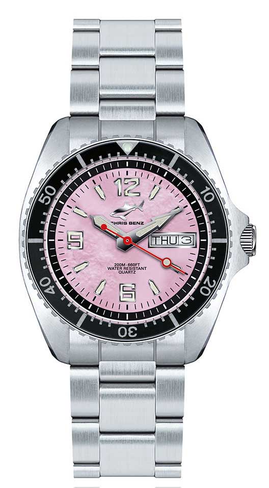 Chris Benz ONE Medium CBM-R-MB-SW Herren Uhr • Hai-geprüft • Extrem wasserdicht