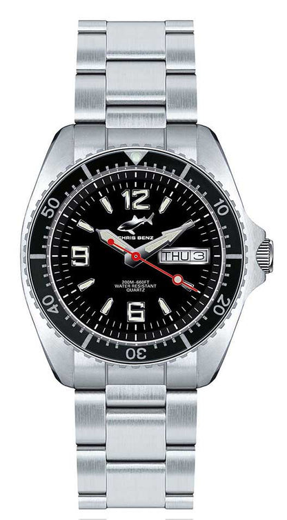 Chris Benz One Medium CBM-S-MB-SW Unisex Uhr • Saphirglas • Hai-Proof