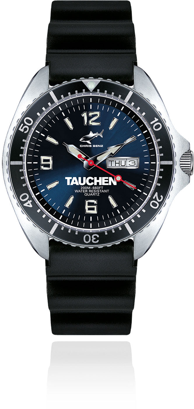Chris Benz One CB-O-BT-KBS Herren Uhr • Hai-Proof • Saphirglas