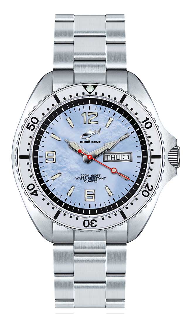 CHRIS BENZ ONE MAN CBO-H-MB-SI Herren Uhr • 20 Bar Wasserdicht • Saphirglas