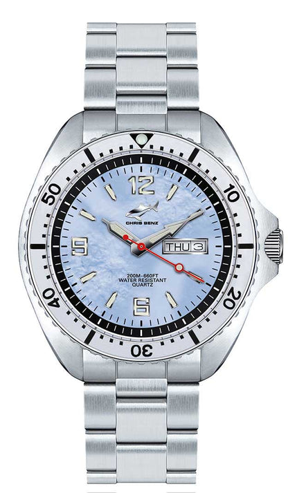 CHRIS BENZ ONE MAN CBO-H-MB-SI Herren Uhr • 20 Bar Wasserdicht • Saphirglas