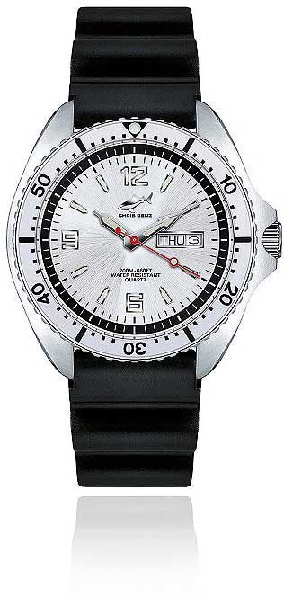 Chris Benz ONE Man 200M CBO-SI-KB-SI Herren Uhr • Hai-Proof Taucheruhr • Saphirglas