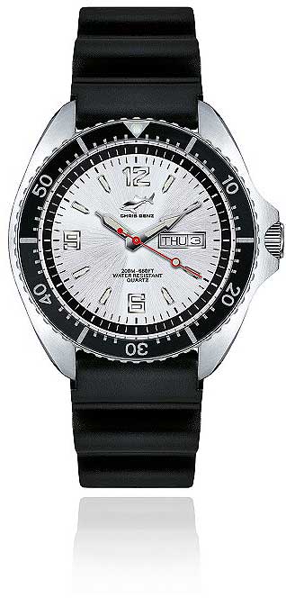 Chris Benz DEPTHMETER CHRONOGRAPH 300M CB-C300-O-KBS Herren Uhr • Hai-Proof getestet • Saphirglas
