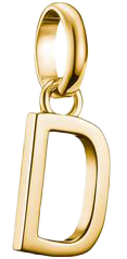 Charm-Anhänger, Buchstabe "D", aus Silber, vergoldet - Thomas Sabo Modell: CC1210-413-39
