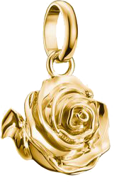 Charm-Anhänger, Rosenblüte aus Silber, vergoldet - Thomas Sabo Modell: CC1263-413-39