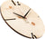 Huamet Wanduhr 30x30x3,7 cm Holz • Quarz-Uhrwerk • Geräuscharm