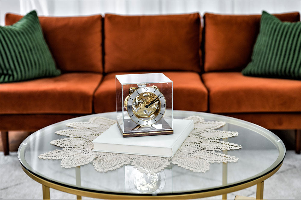 Tischuhr Nussbaum 4/4 Westminster - Hermle Modell: 23052-030340