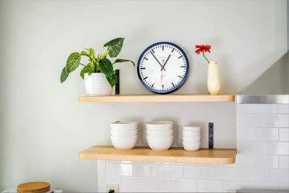 Bahnhofsuhr Quarzwerk Edelstahl - Hermle Modell: 30471-Q72100