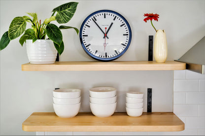 Bahnhofsuhr Quarzwerk Edelstahl - Hermle Modell: 30471-Q72100