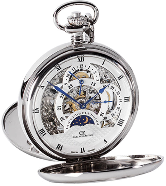 Carl von Zeyten Schutter CVZ0038SL Herren Uhr • Handaufzug • Dual-Time