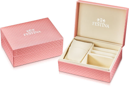 Festina Mademoiselle F20583/2 Damenuhr • Bordeaux Zifferblatt • Edelstahl