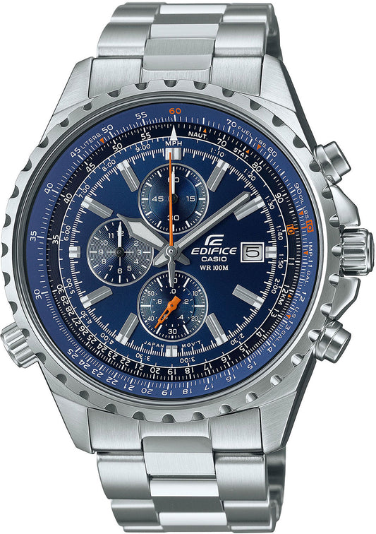 Casio Edifice EF-527D-2AV Herren Uhr • 1/20-Sekunden Chronograph • Rechenschieber Lünette