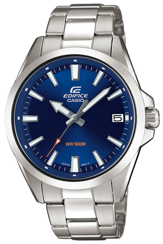Casio Edifice EFV-100D-2BVUEF Herren Uhr • Präzises Quarz-Uhrwerk • Robustes Edelstahlgehäuse