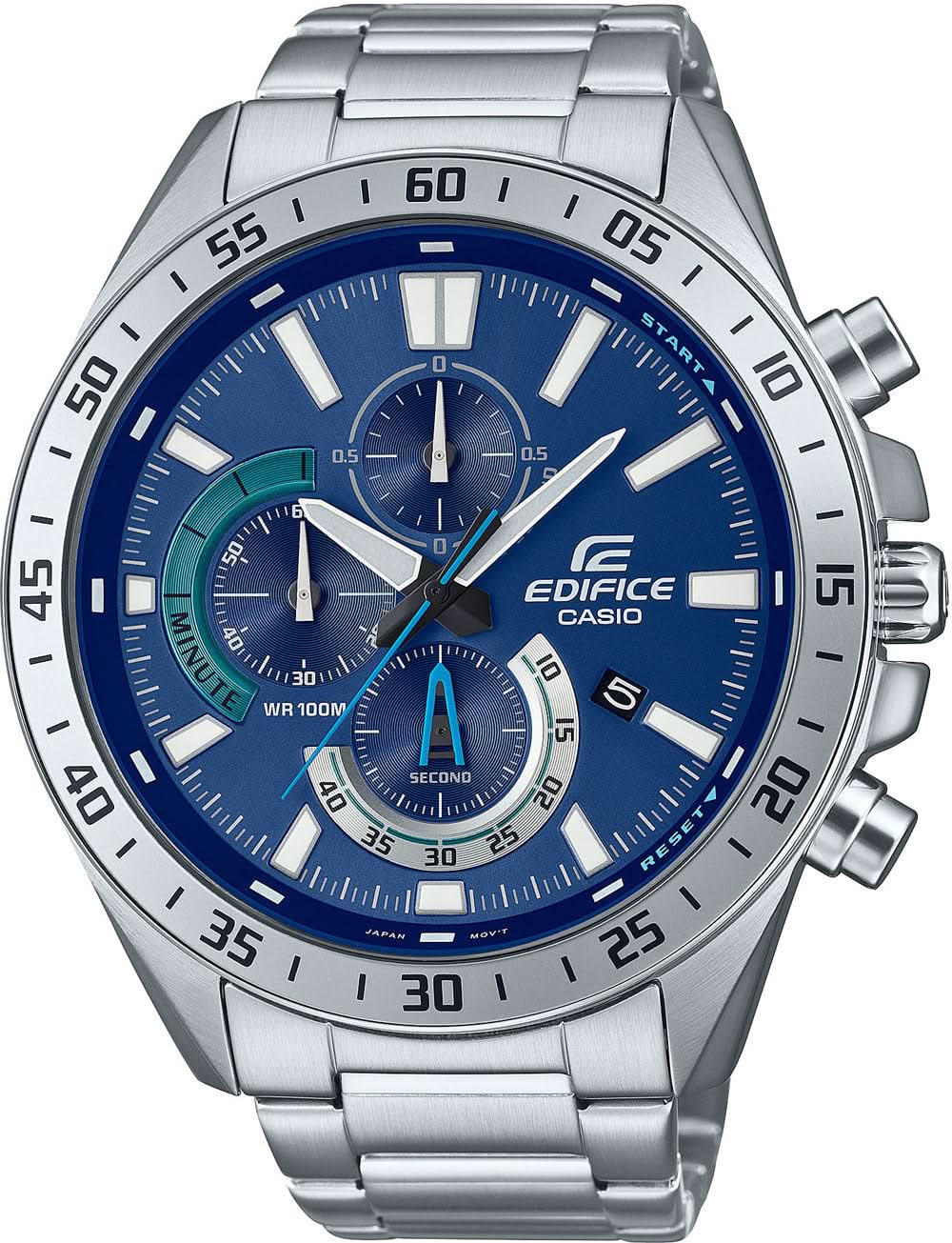Casio Edifice EFV-620D-2AVUEF Men's Watch • Sporty Chronograph • Striking Stainless Steel Design