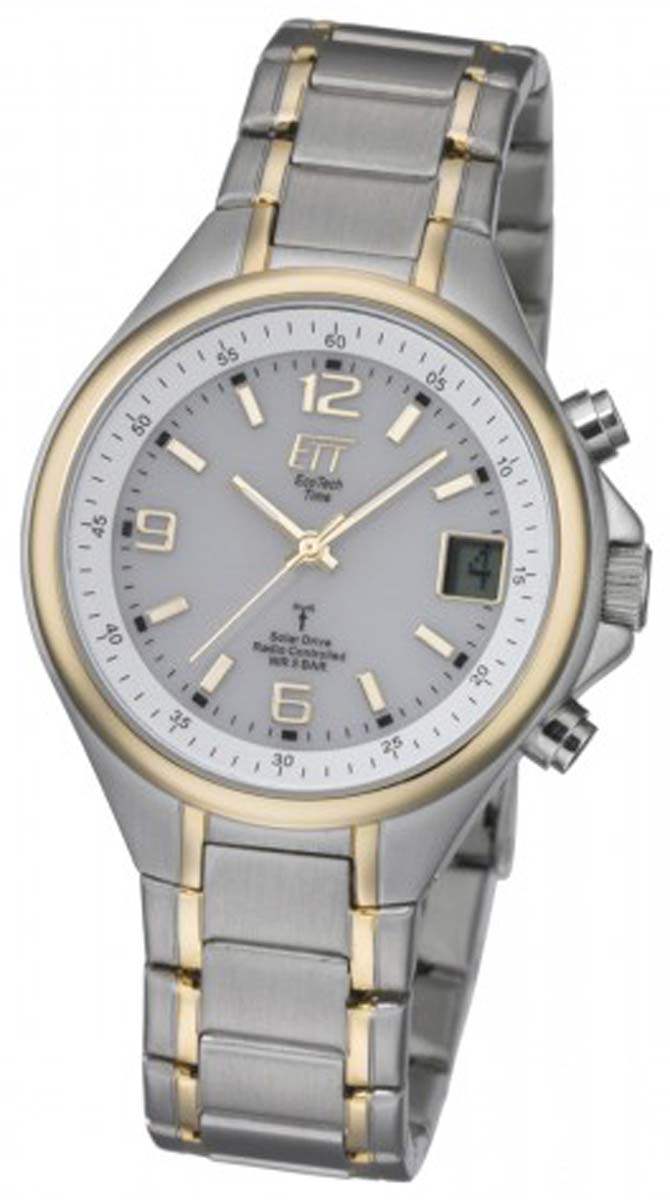 Eco Tech Time EGS-11378-75M Herren Uhr • Funksolarwerk • Ewiger Kalender