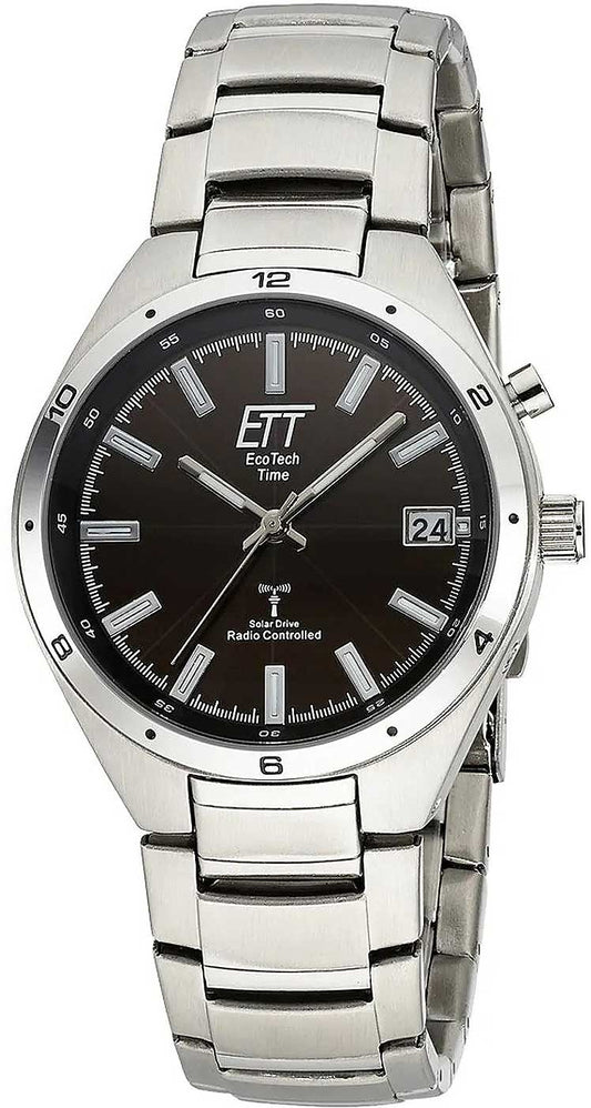 Eco Tech Time Altai EGS-11441-21M Herren Uhr • Funksolar Uhrwerk • Edelstahl