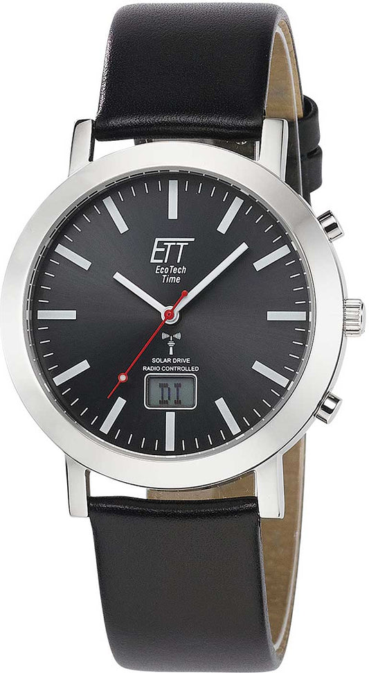 Herrenuhr im Bahnhofuhrenstil - Eco Tech Time Modell: EGS-11578-21LL