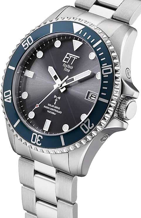 Eco Tech Time EGS-11605-35M Herrenuhr • Solar Funk • 20 Bar Wasserdicht