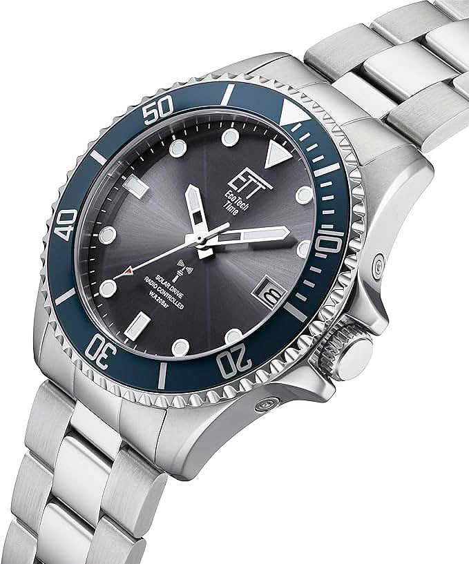 Eco Tech Time EGS-11605-35M Herrenuhr • Solar Funk • 20 Bar Wasserdicht
