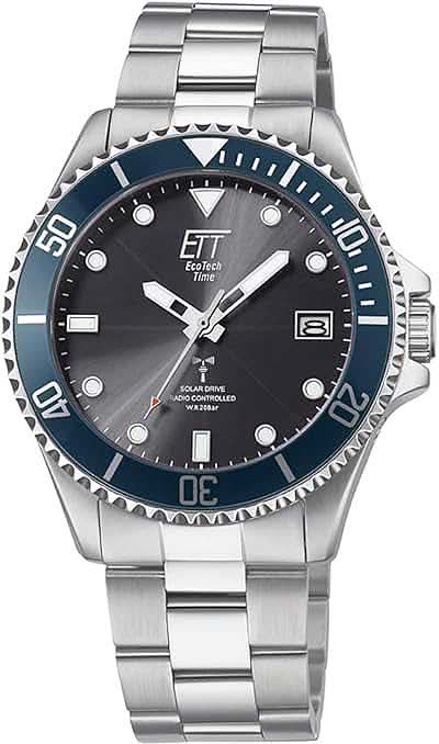 Eco Tech Time EGS-11605-35M Herrenuhr • Solar Funk • 20 Bar Wasserdicht