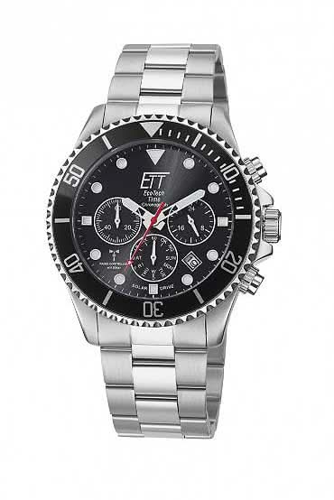 Eco Tech Time EGS-11607-25M Herrenuhr • Funk-Solar-Antrieb • Saphirglas