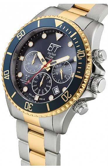 Eco Tech Time Watersports EGS-11609-35M Herrenuhr • Solar-Antrieb • Funk-Technologie