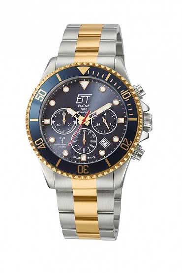 Eco Tech Time Watersports EGS-11609-35M Herrenuhr • Solar-Antrieb • Funk-Technologie