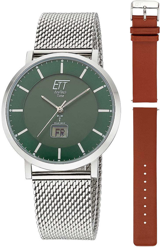 Eco Tech Time EGS-11622-81MS Herren Uhr • Funk-Solar • Analog-Digital-Anzeige