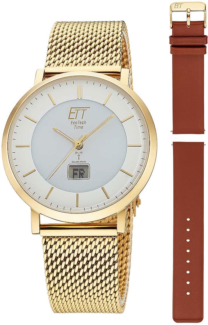 Eco Tech Time Atacama EGS-11623-11MS Herrenuhr • Solar Funkantrieb • Inklusive Wechselband-Set